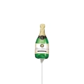 Palloncini Bottiglia Champagne mini shape 9" (22cm) in mylar, 5pz.