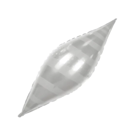 Palloncino Olive Argento mega shape 42" (106cm) in mylar, 1pz.