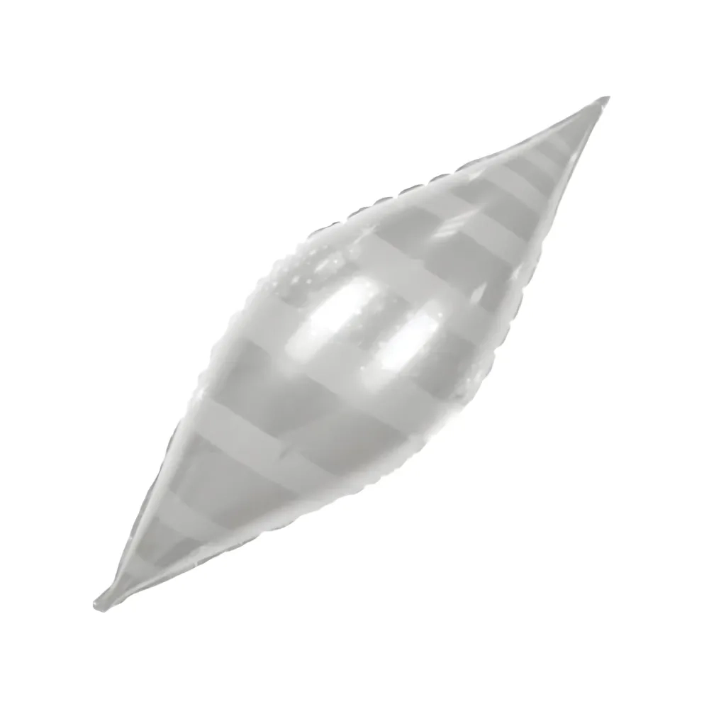 Palloncino Olive Argento mega shape 42" (106cm) in mylar, 1pz.