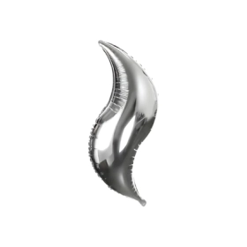 Palloncino Curva Argento super shape 36" (91cm) in mylar, 1pz.