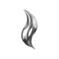 Palloncino Curva Argento super shape 36" (91cm) in mylar, 1pz.