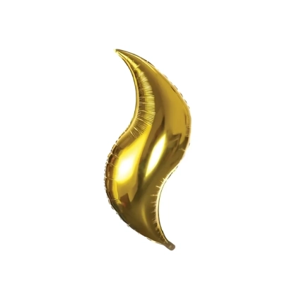 Palloncino Curva Oro super shape 36" (91cm) in mylar, 1pz.
