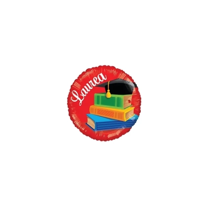 Palloncini Laurea tondo mini shape 9" (22cm) in mylar, 5pz.