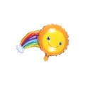 Palloncino Arcobaleno e Sole super shape 33" (83cm) in mylar, 1pz.