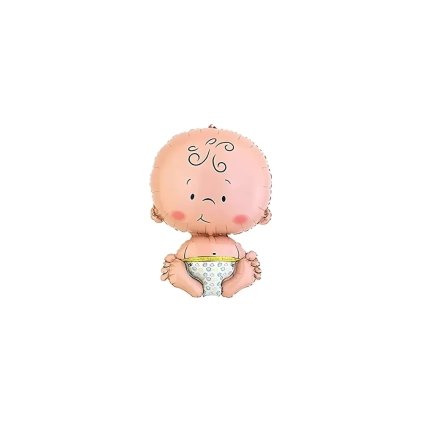 Palloncini Welcome Baby mini shape 12" (30cm) in mylar, 5pz.