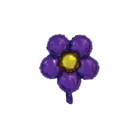 Palloncini Fiore Viola standard shape 18" (45cm) in mylar, 5pz.