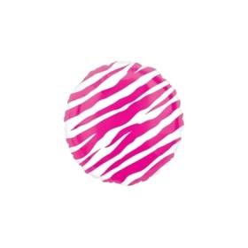 Palloncino Zebrato fucsia standard shape 18" (45cm) in mylar, 1pz.