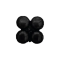 Palloncini Cluster Tondo Nero mini shape 14" (35cm) in mylar, 5pz.