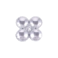 Palloncini Cluster Tondo Argento mini shape 14" (35cm) in mylar, 5pz.