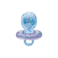 Palloncino Ciuccio con testo It's a Baby Boy super shape 28" (71cm) in mylar, 1pz.