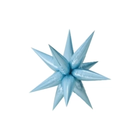 Palloncino Kit Exploding Star Celeste super shape 26" (66cm) in mylar, 1pz.