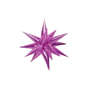 Palloncino Mykar Kit Exploding Star Fucsia super shape 26" (66cm) in mylar, 1pz.
