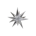 Palloncino Kit Exploding Star Argento super shape 26" (66cm) in mylar, 1pz.