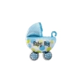 Palloncini Carrozzina Boy mini shape 14" (35cm) in mylar, 5pz.