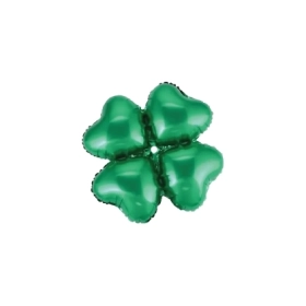 Palloncini Cluster Cuori Verde mini shape 14" (35cm) in mylar, 5pz.