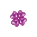 Palloncini Cluster Cuori Fuxia mini shape 14" (35cm) in mylar, 5pz.
