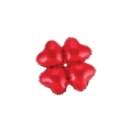 Palloncini Cluster Cuori Rosso mini shape 14" (35cm) in mylar, 5pz.