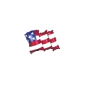 Palloncini Bandiera Americana mini shape 12" (30cm) in mylar, 5pz.