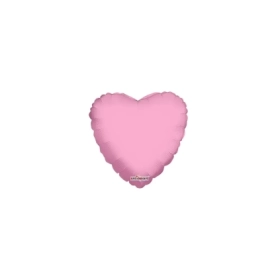 Palloncini Cuore Rosa Baby mini shape 9" (22cm) in mylar, 5pz.
