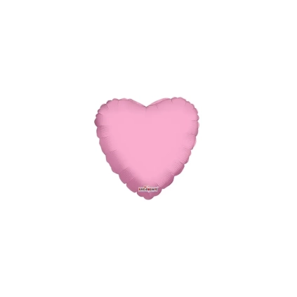 Palloncini Cuore Rosa Baby mini shape 9" (22cm) in mylar, 5pz.
