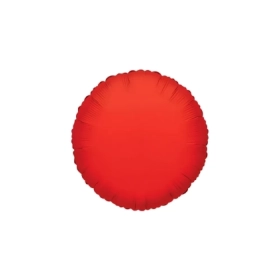 Palloncino Tondo Rosso standard shape 18" (45cm) in mylar, 1pz.