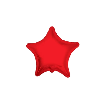 Palloncino Stella Rosso standard shape 18" (45cm) in mylar, 1pz.