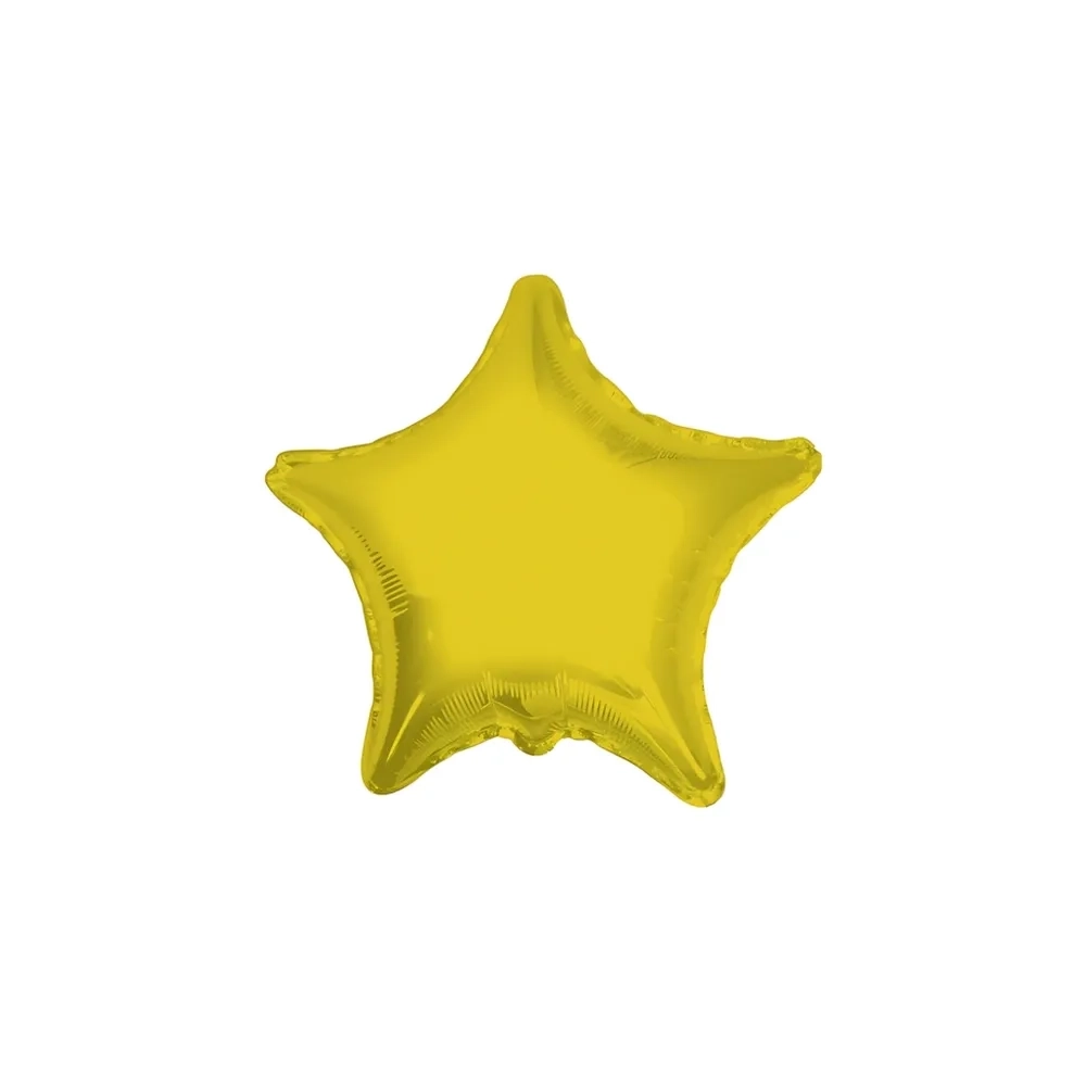 Palloncino Stella Oro standard shape 18" (45cm) in mylar, 1pz.