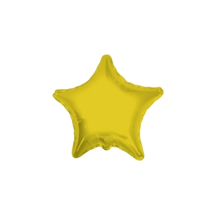 Palloncino Stella Oro standard shape 18" (45cm) in mylar, 1pz.