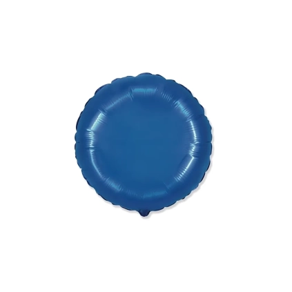 Palloncino Tondo Blu standard shape 18" (45cm) in mylar, 1pz.
