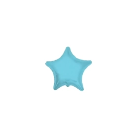 Palloncini Stella Celeste Baby micro shape 4" (10cm) in mylar, 5pz.