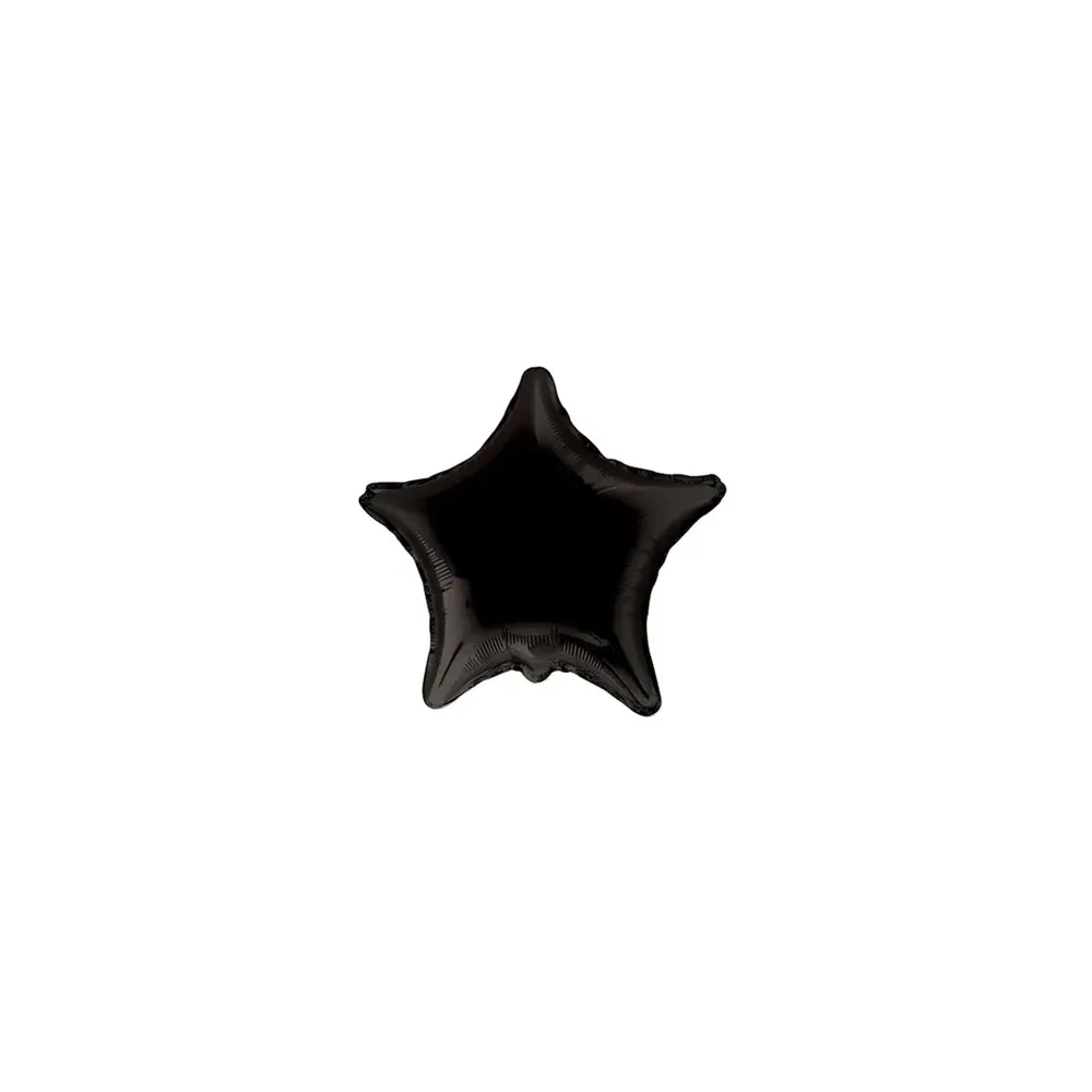 Palloncini Stella Nera micro shape 4" (10cm) in mylar, 5pz.
