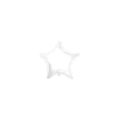 Palloncini Stella Bianco micro shape 4" (10cm) in mylar, 5pz.