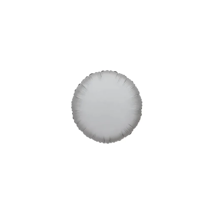 Palloncini Tondo Argento micro shape 4" (10cm) in mylar, 5pz.