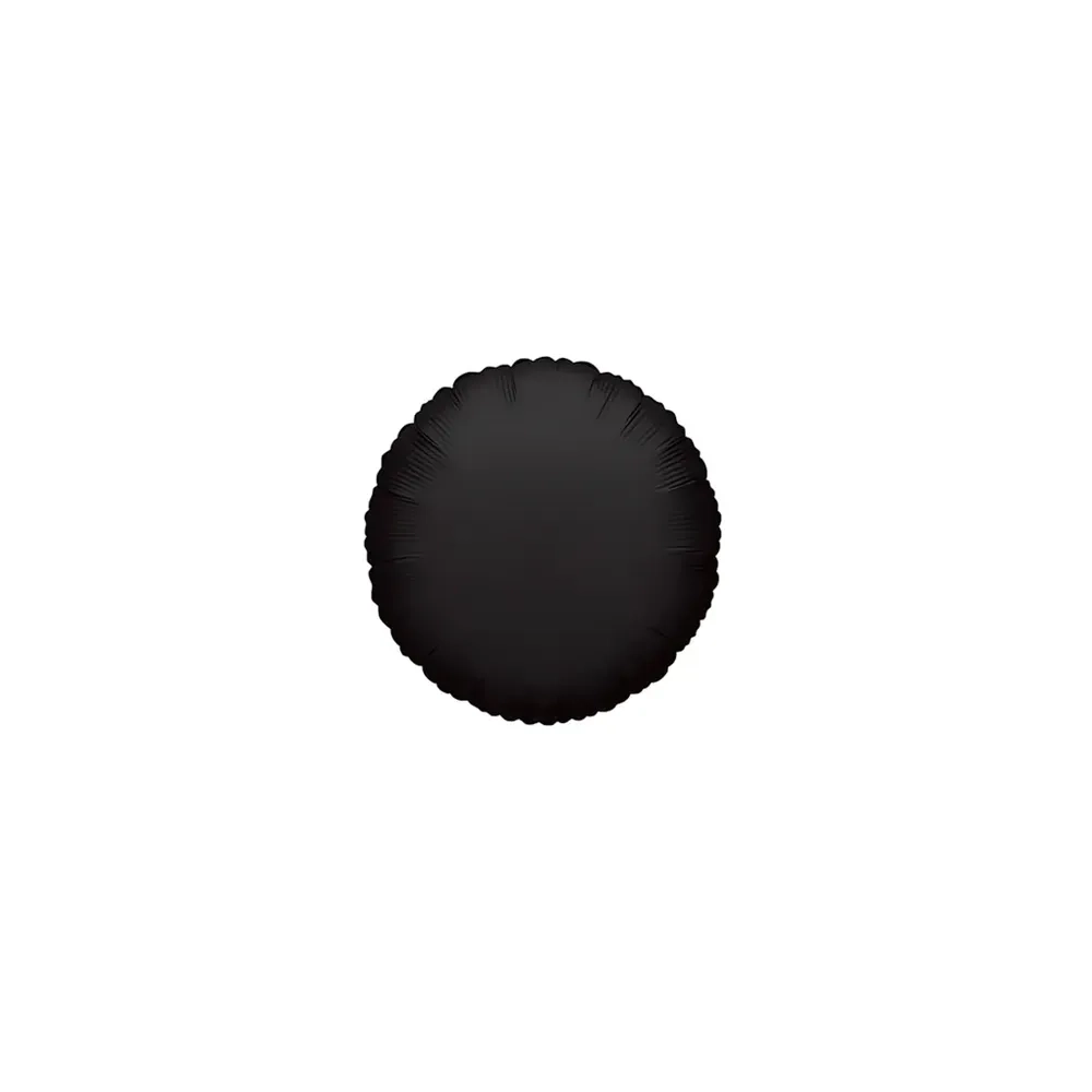 Palloncini Tondo Nero micro shape 4" (10cm) in mylar, 5pz.