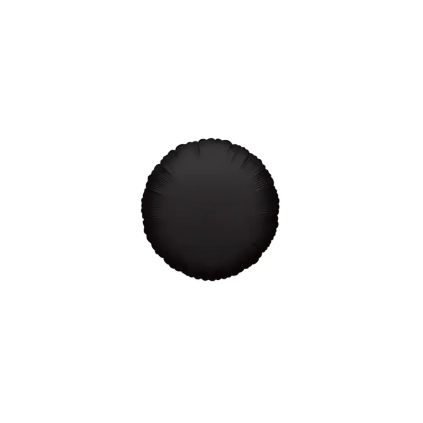 Palloncini Tondo Nero micro shape 4" (10cm) in mylar, 5pz.
