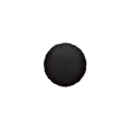 Palloncini Tondo Nero micro shape 4" (10cm) in mylar, 5pz.