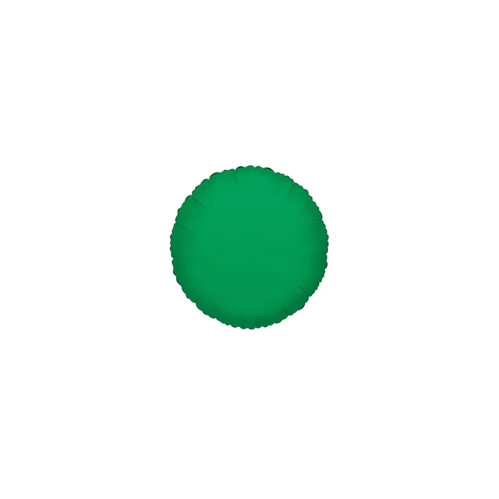 Palloncini Tondo Verde Smeraldo micro shape 4" (10cm) in mylar, 5pz.