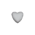 Palloncini Cuore Argento micro shape 4" (10cm) in mylar, 5pz.
