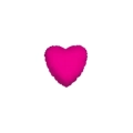 Palloncini Cuore Fucsia micro shape 4" (10cm) in mylar, 5pz.