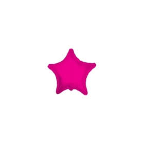Palloncini Stella Fucsia micro shape 4" (10cm) in mylar, 5pz.