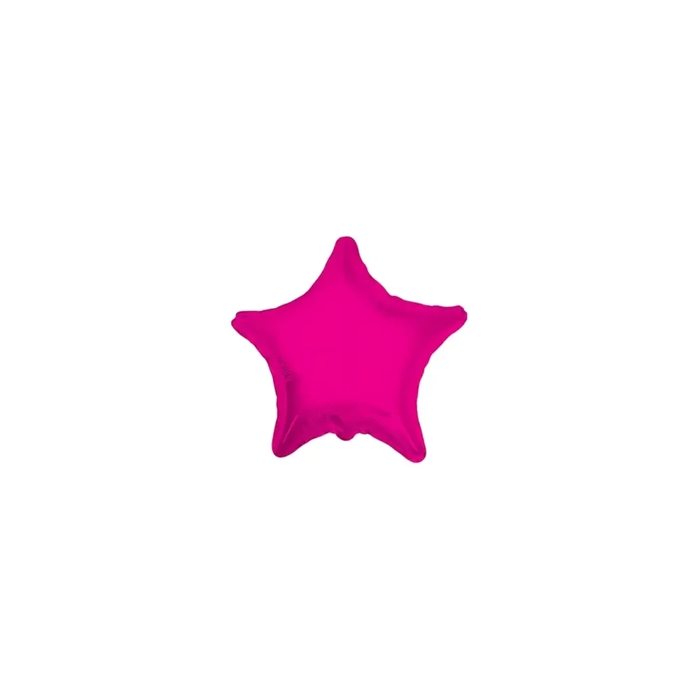 Palloncini Stella Fucsia micro shape 4" (10cm) in mylar, 5pz.