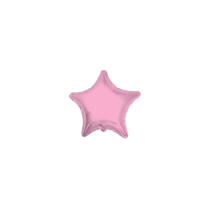 Palloncini Stella Rosa Baby micro shape 4" (10cm) in mylar, 5pz.