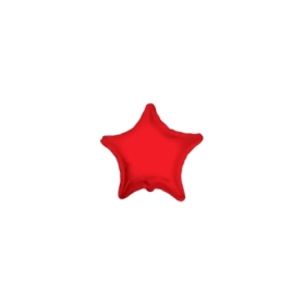 Palloncini Stella Rossa micro shape 4" (10cm) in mylar, 5pz.