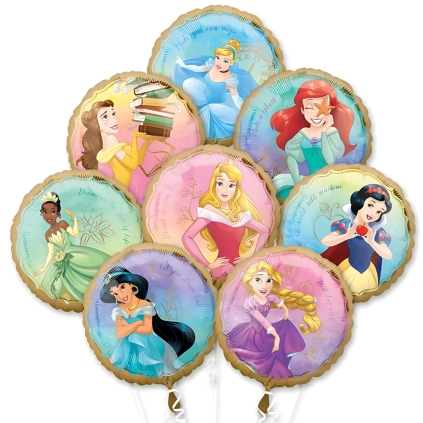 Palloncino Principesse Once Upon a Time Bouquet standard shape 17" (43cm) in mylar, 1pz.
