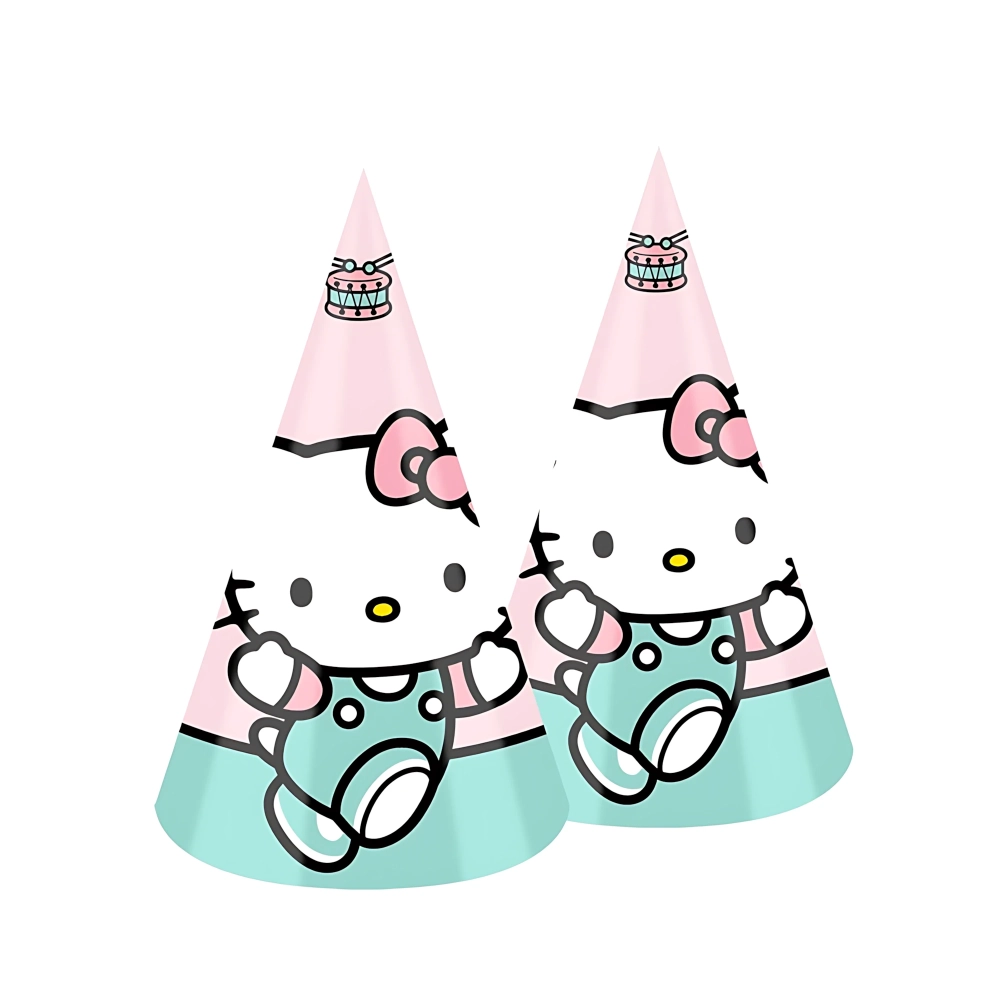 Cappellini Hello Kitty in cartoncino, 6pz.