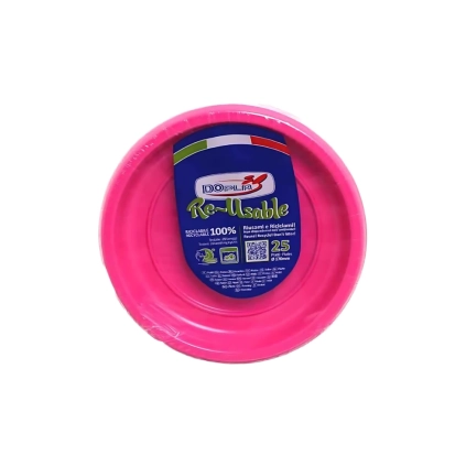 Piatti Frutta Fucsia 17cm riutilizzabile, 25pz.