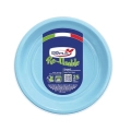 Piatti Piani Azzurri 22cm riutilizzabili, 25pz.