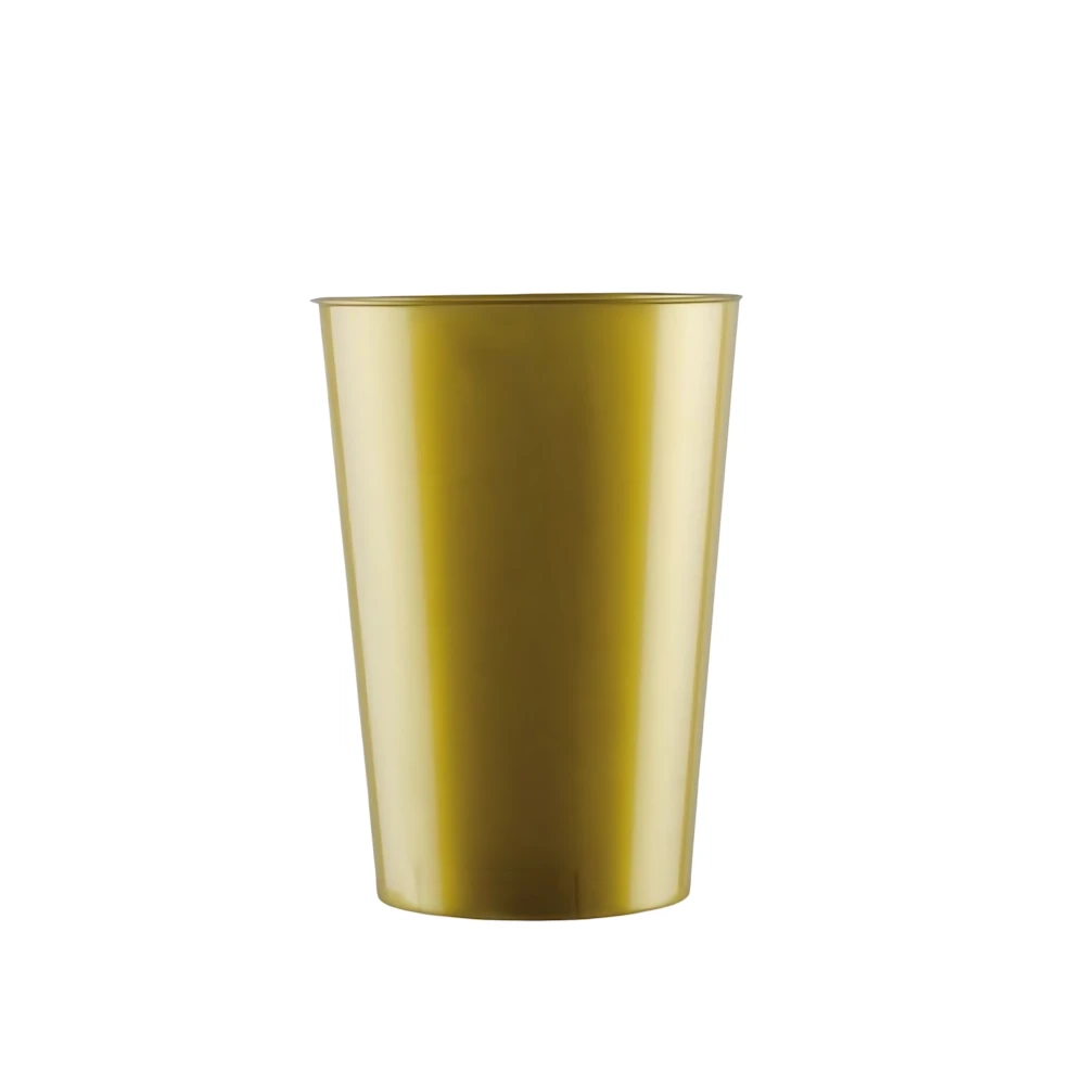 Bicchieri Oro 230cc riutilizzabile, 6pz.