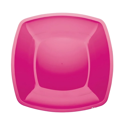 Piatti Fuxia piani piani di forma quadrata 30cm , 12pz.