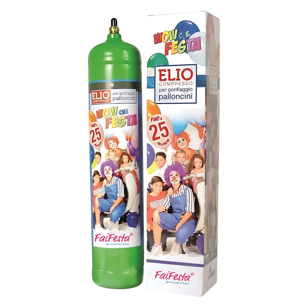 Bombola elio per 25 palloncini 1,3L (palloncini inclusi), 1pz.